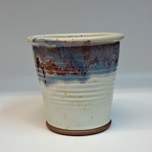 #240721 Utensil Caddy Blue/Red $22 at Hunter Wolff Gallery